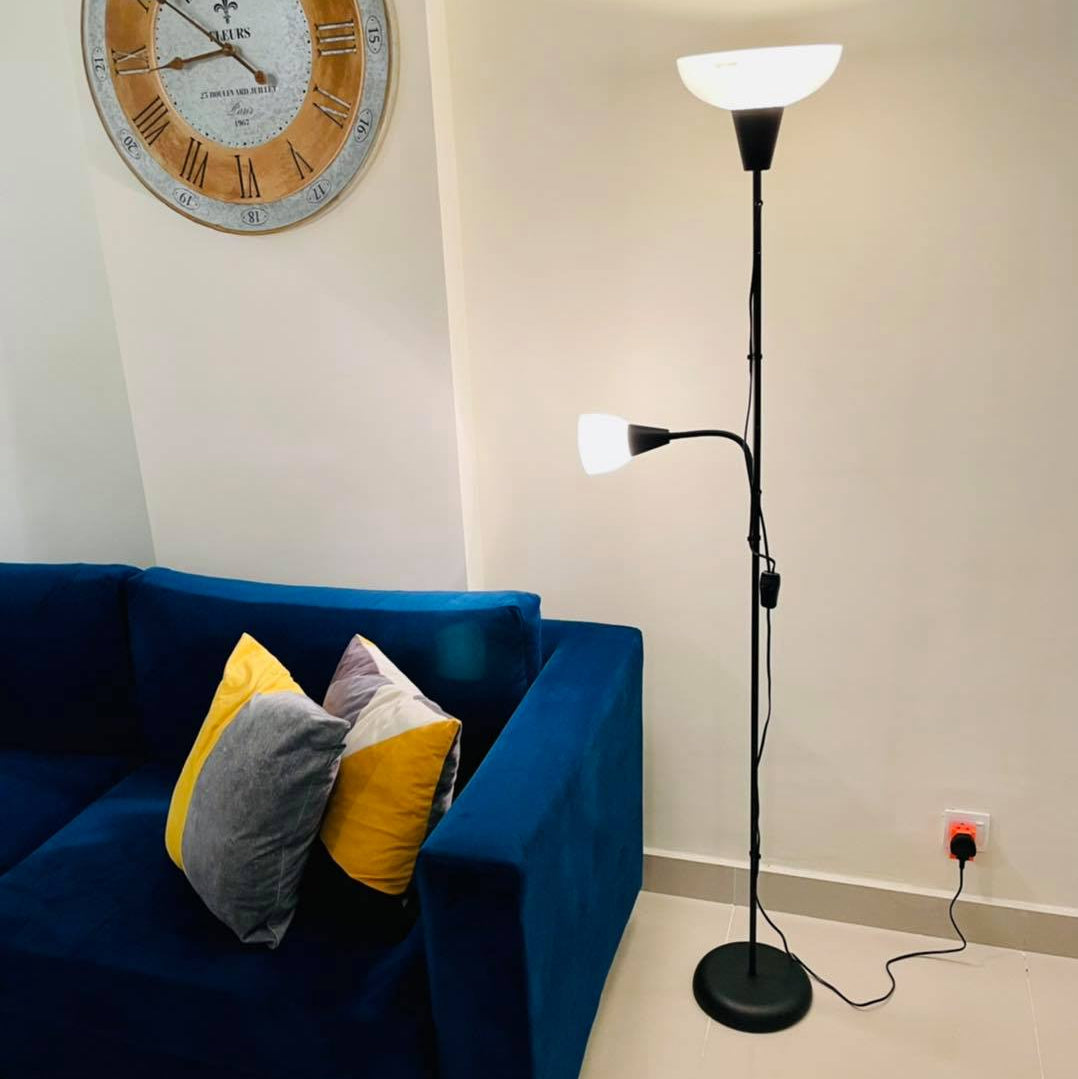 IKEA TÅGARP Floor Lamp – Black & White
