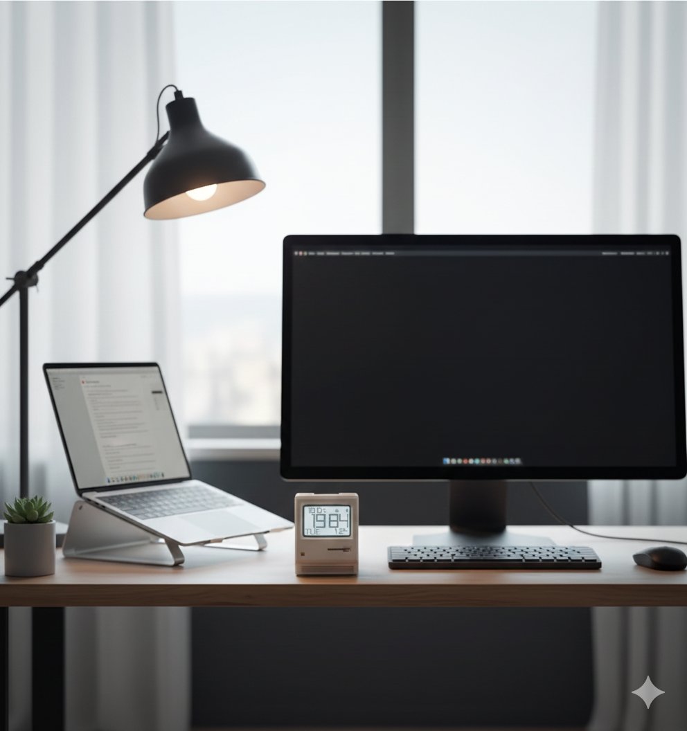 Retro Pixel Desk Clock