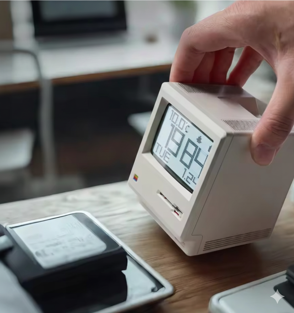 Retro Pixel Desk Clock