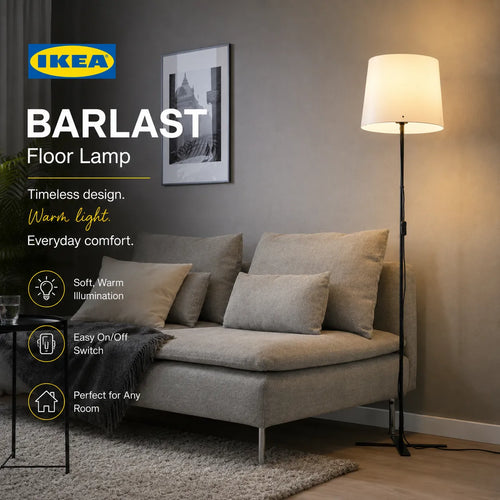 IKEA BARLAST Floor Lamp – 150 cm
