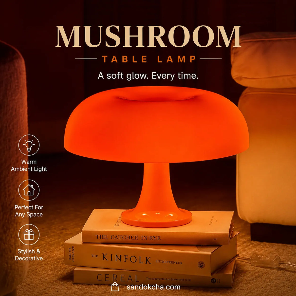 Mushroom Dimmable Lamp