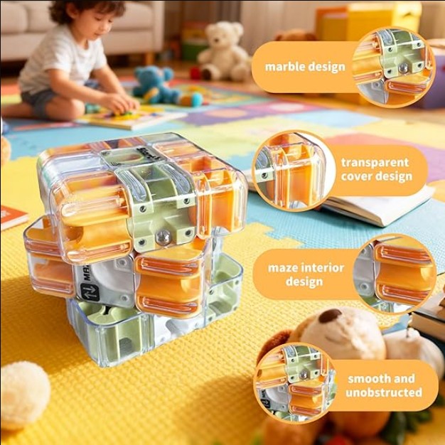 Maze Cube Desk Puzzle