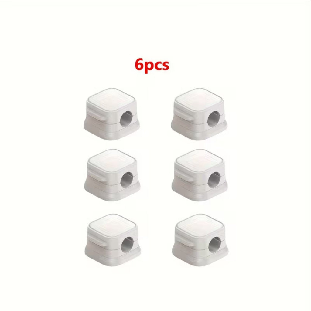 Desk Cable Clips, Set of 6