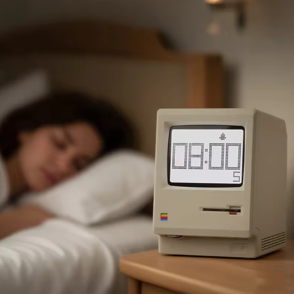 Retro Pixel Desk Clock