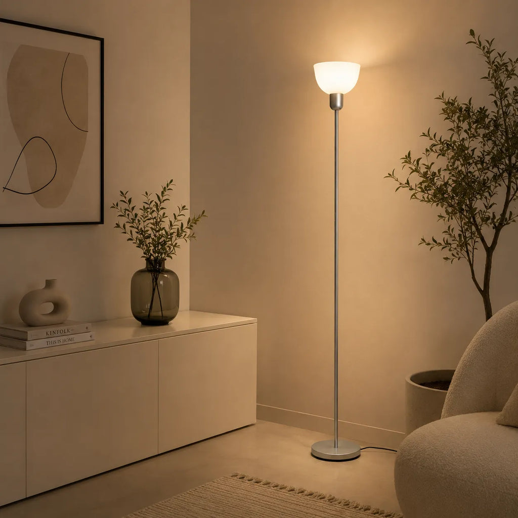 IKEA HEKTOGRAM Floor Uplighter – Silver