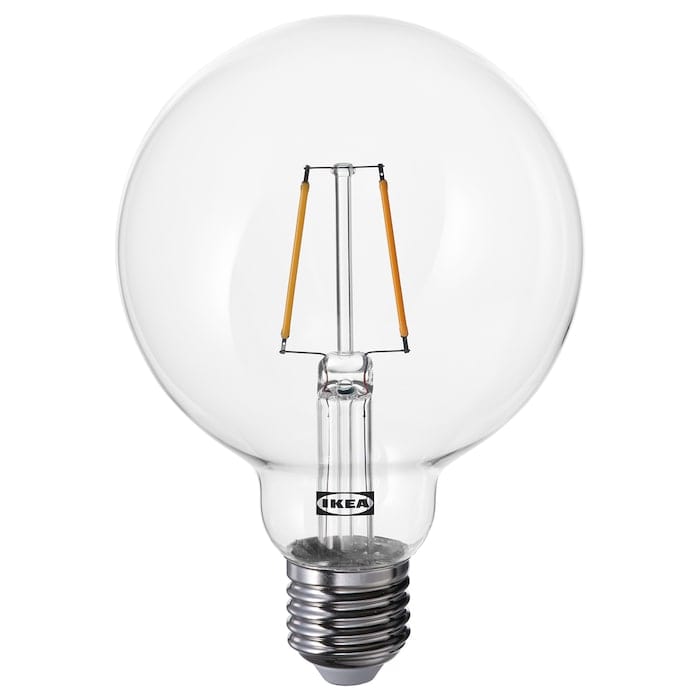 IKEA TVÄRHAND Table Lamp – Black & Bamboo